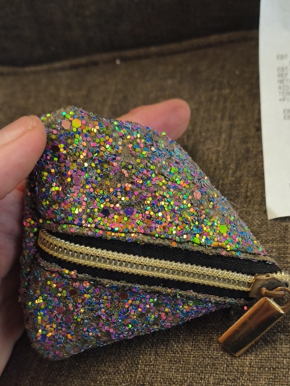 Glitter Mini Pouch Wallet - Multicolor